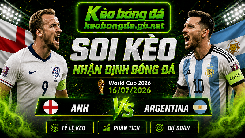 Đội hình dự kiến trước trận Anh và Argentina