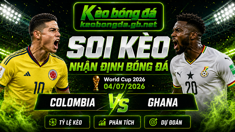 Đội hình dự kiến trước trận  Colombia và Ghana